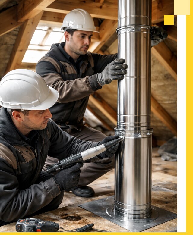 Монтаж дымоходов для каминов в Батайске с гарантией качества