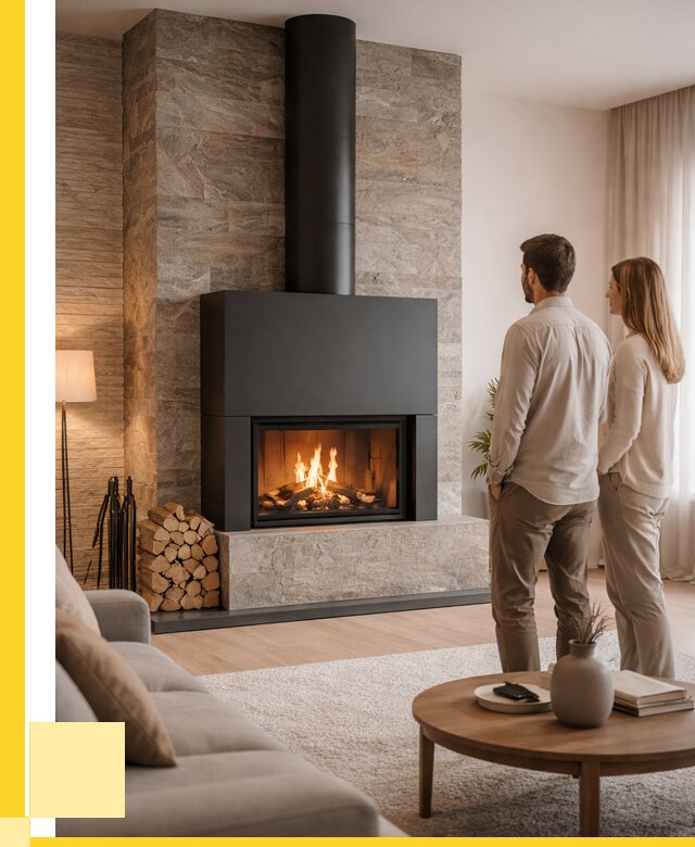 Закрытые камины под ключ в Батайске от 121452 р., ЭриданБтс