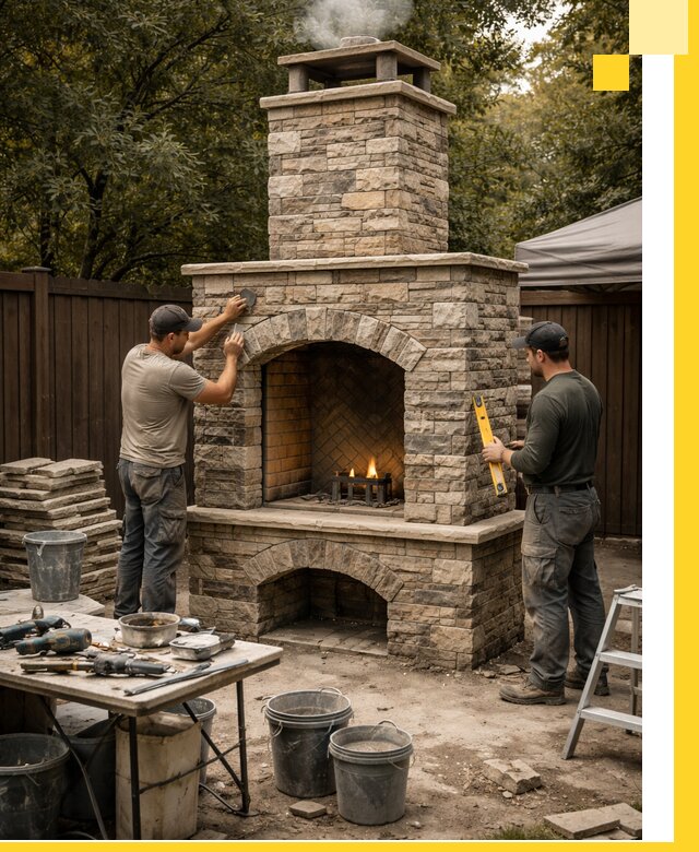 Проектирование и установка уличных каминов в Батайске