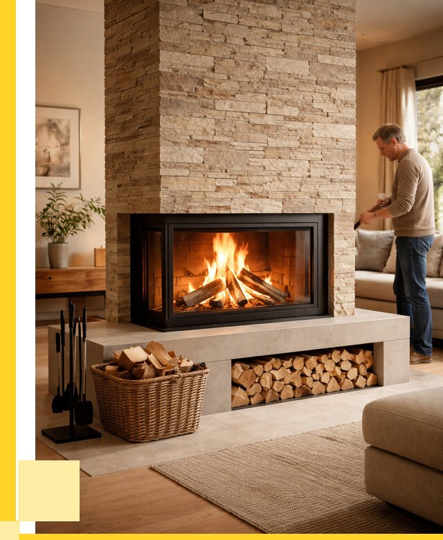 Дровяной камин под ключ в Батайске от 202420 р. | ЭриданБтс