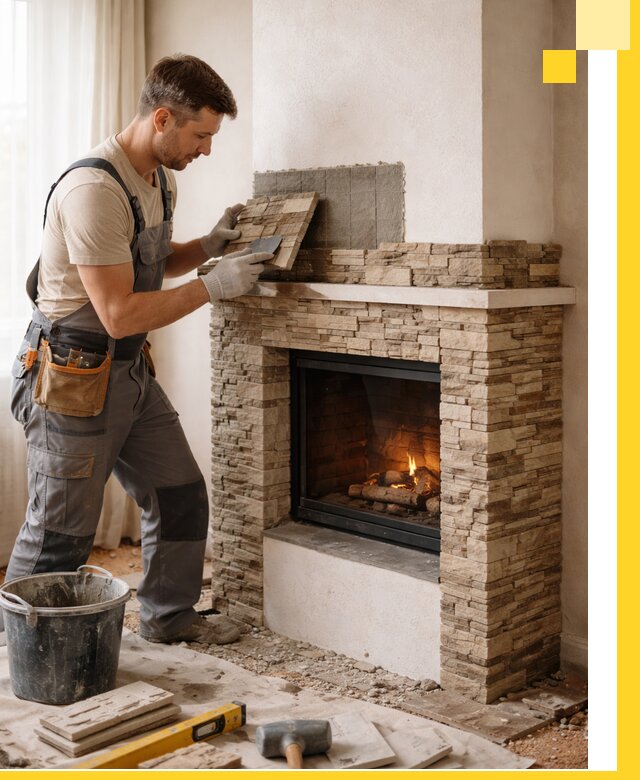 Изготовление и монтаж каминов для дома под ключ в Батайске