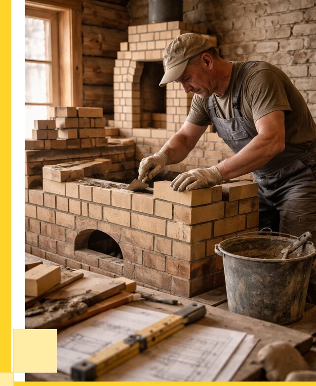 Кладка печей из кирпича в Батайске цены от 30363 р. - ЭриданБтс