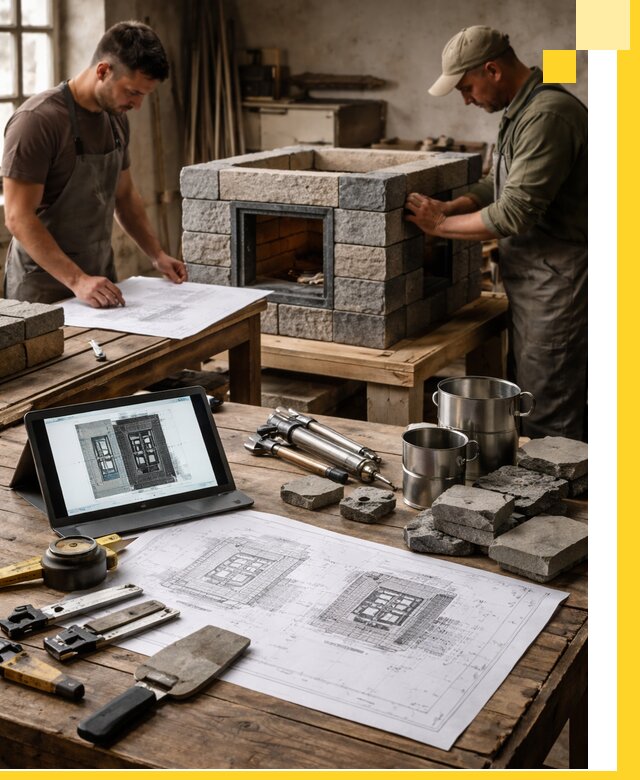 Разработка проектов печей с согласованием и монтажом в Батайске