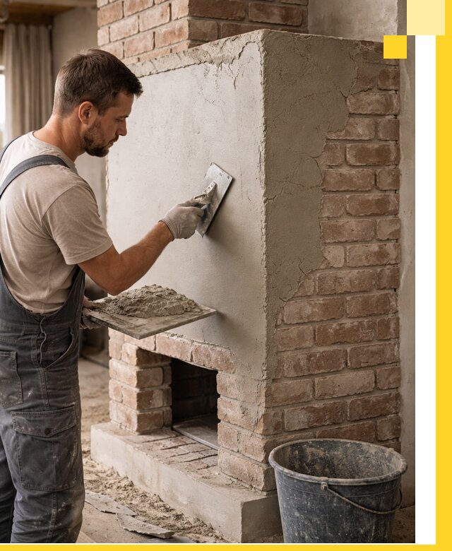 Отделка печей и облицовка каминов в Батайске под ключ