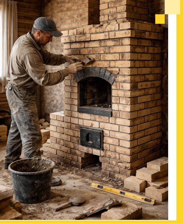 Кирпичные печи под ключ в Батайске: проектирование и кладка