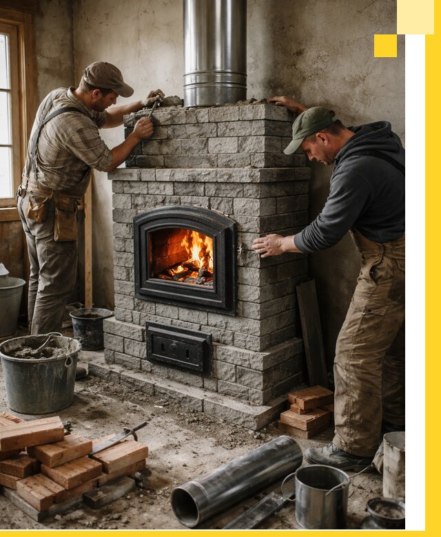 Производство, поставка и монтаж дровяных печей в Батайске