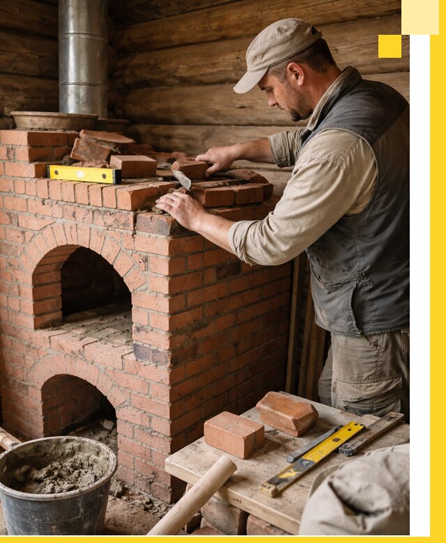 Изготовление и установка русских печей в Батайске под ключ