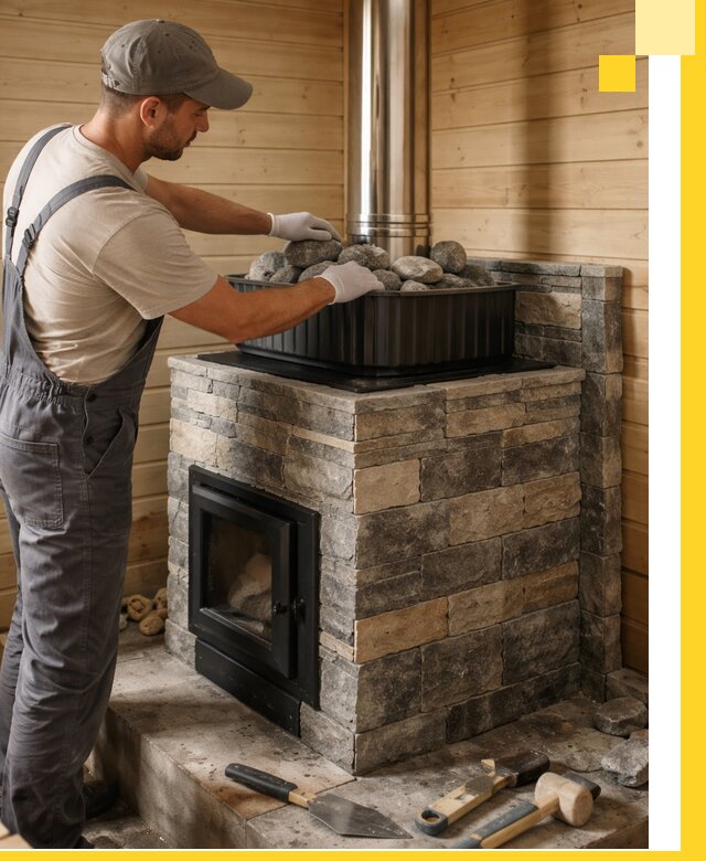 Печи для парной в Батайске, производство, монтаж и обслуживание