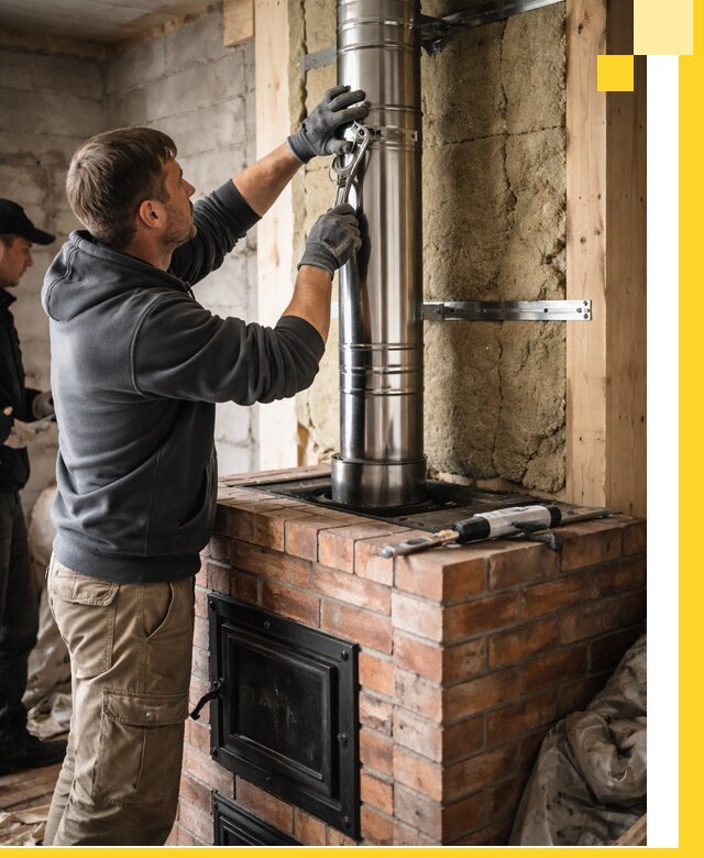 Изготовление и монтаж печей и дымоходов под ключ в Батайске