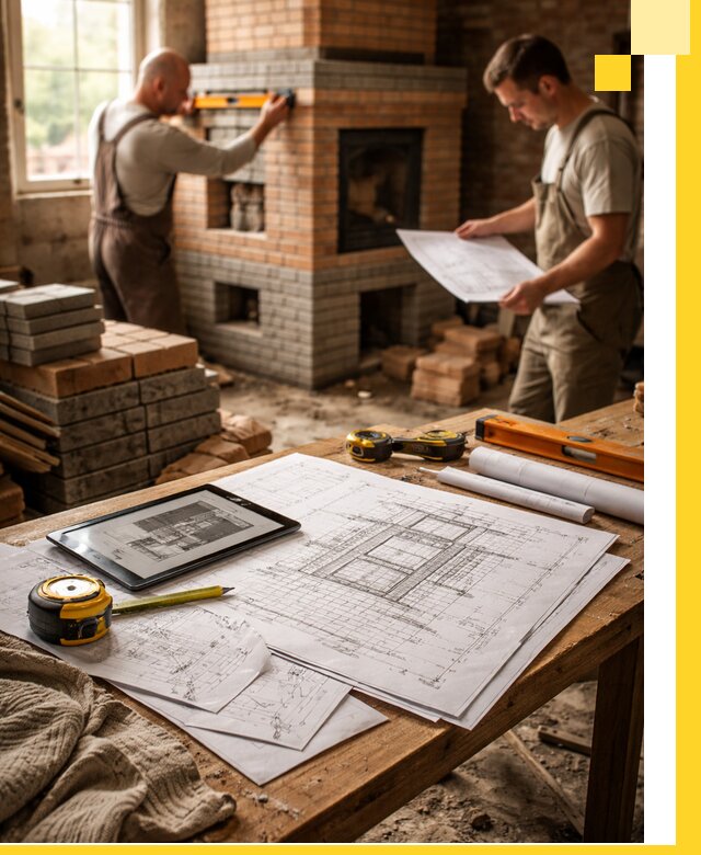 Проекты печей и каминов с индивидуальным дизайном в Батайске