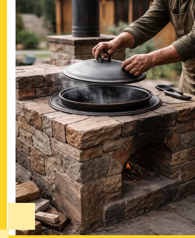 Печи для казана в Батайске по цене от 18218 р. | ЭриданБтс