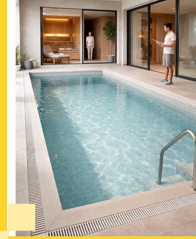 Отделка бассейна пленкой ПВХ в Батайске от 3542 р. - ЭриданБтс