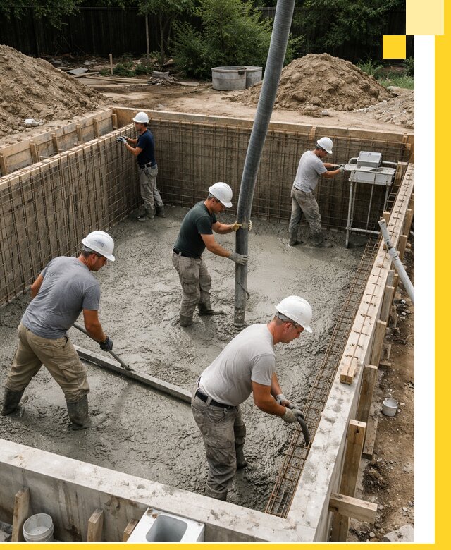 Строительство бетонных бассейнов под ключ в Батайске