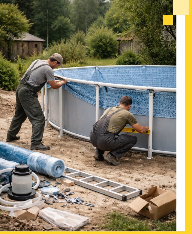 Установка и монтаж каркасных бассейнов в Батайске под ключ