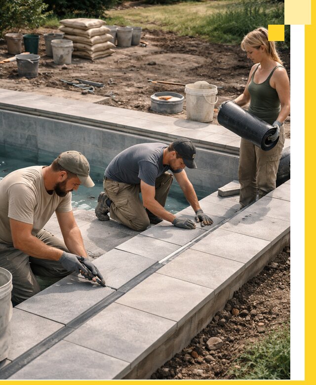 Строительство и монтаж уличных бассейнов под ключ в Батайске