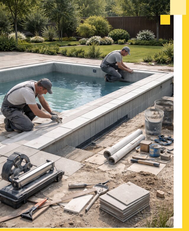 Строительство открытых бассейнов под ключ в Батайске профессионально