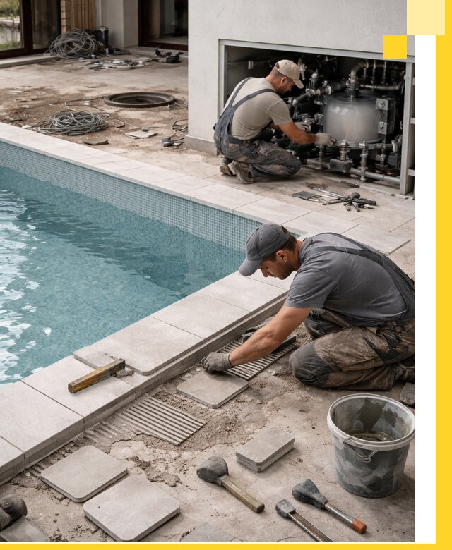 Строительство и монтаж бассейнов в коттедже в Батайске