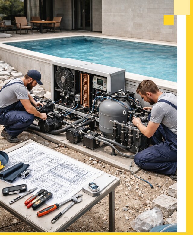 Проектирование и монтаж бассейнов с подогревом в Батайске