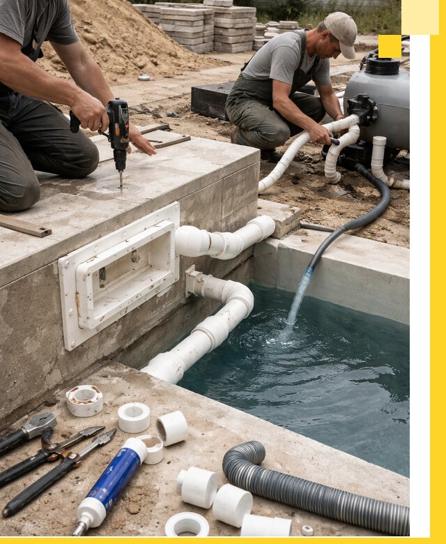 Строительство скиммерных бассейнов под ключ в Батайске