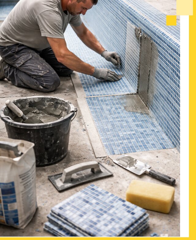 Укладка и ремонт мозаики для бассейнов под ключ в Батайске