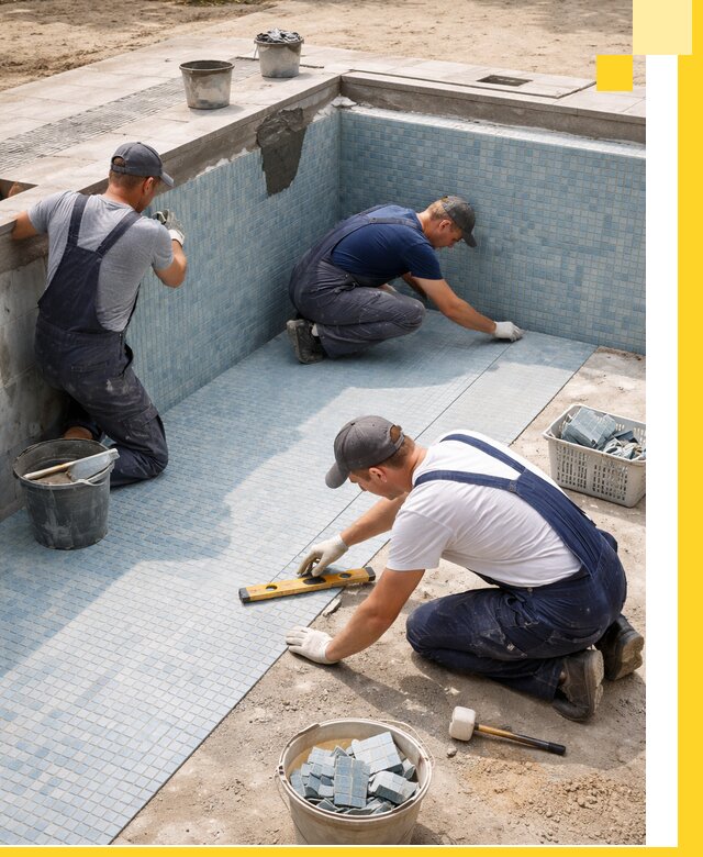 Укладка и установка плитки для бассейнов под ключ в Батайске