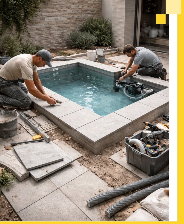 Мини бассейны под ключ в Батайске, дизайн и установка