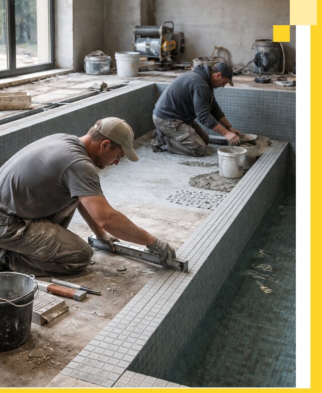 Строительство бассейна в частном доме в Батайске под ключ