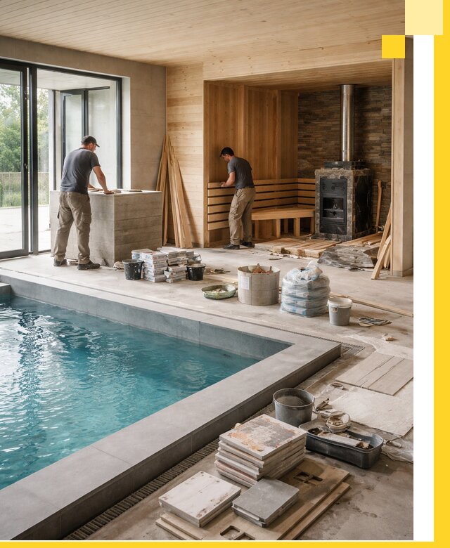 Проектирование и строительство бань с бассейном в Батайске