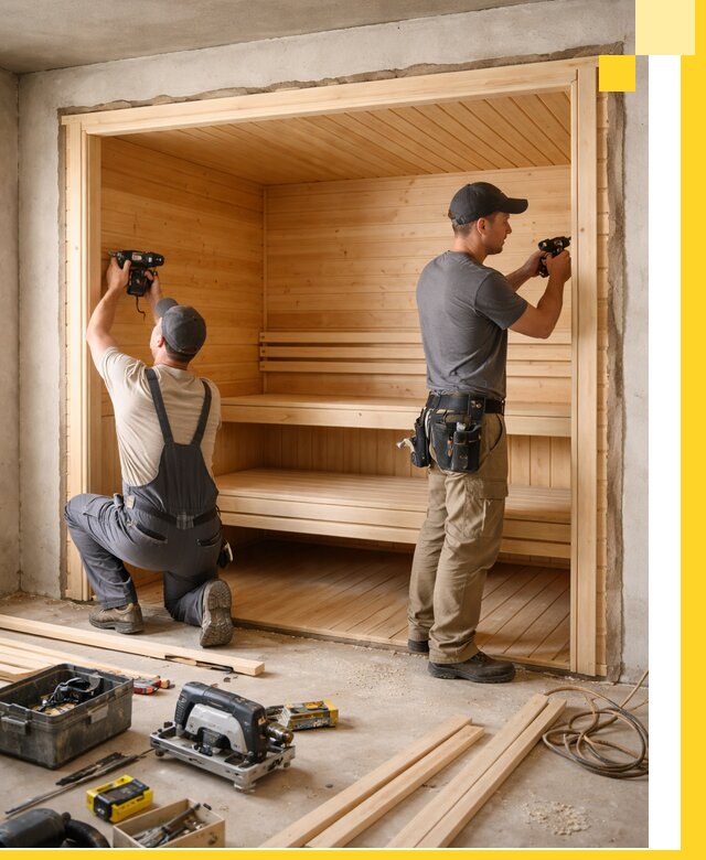 Монтаж саун под ключ в Батайске — проектирование и установка