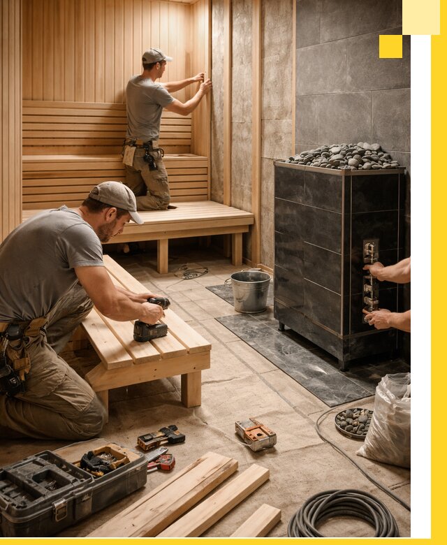 Дизайн и строительство интерьерных саун под ключ в Батайске