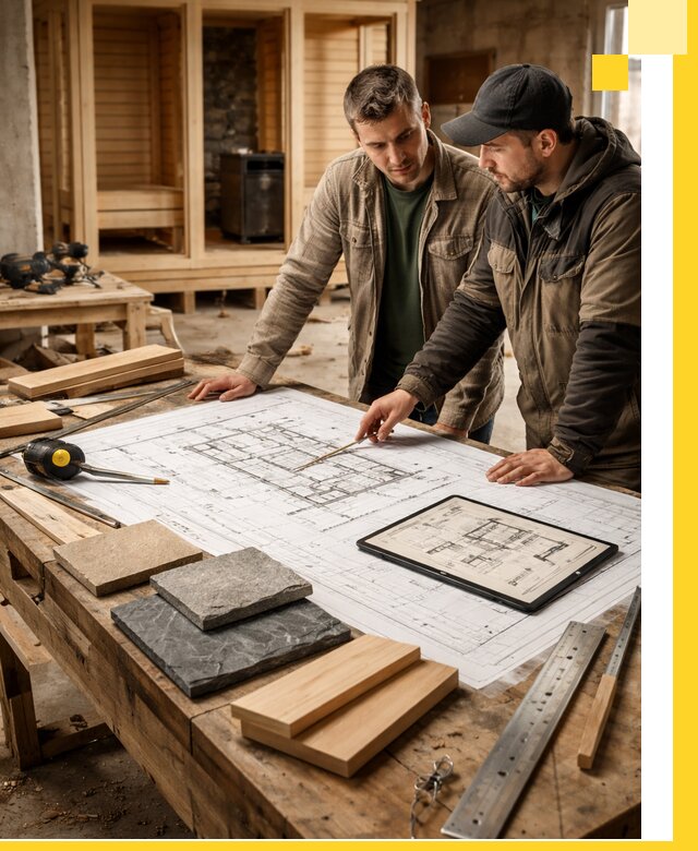 Проекты бань под ключ и планы строительства в Батайске