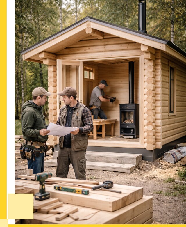 Монтаж бань под ключ в Батайске — от 202420 р. | ЭриданБтс