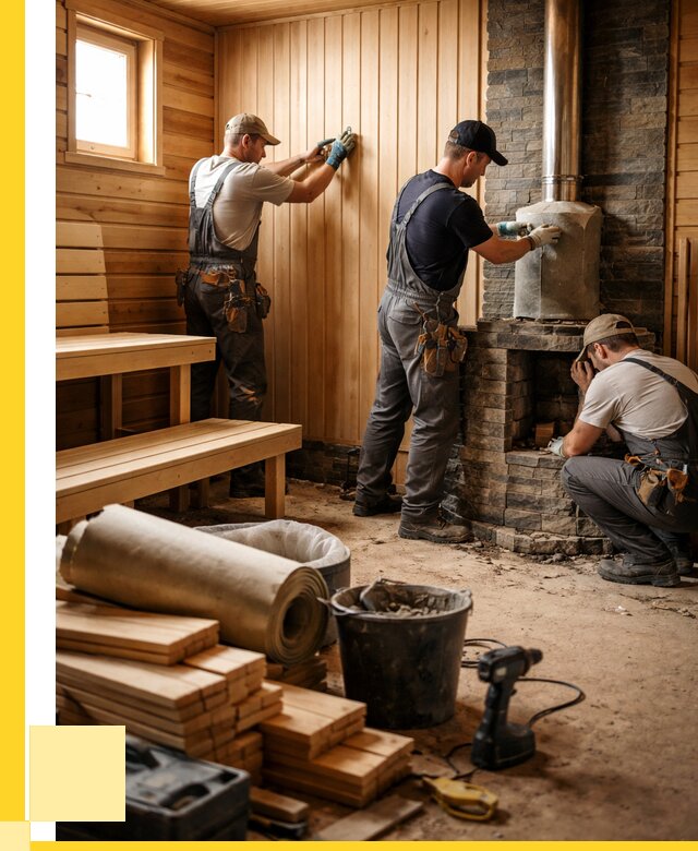 Ремонт бань под ключ в Батайске от 45545 р. | ЭриданБтс