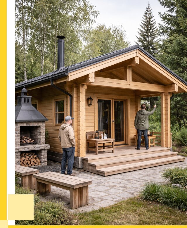 Деревянные бани под ключ в Батайске от 455445 р. | ЭриданБтс