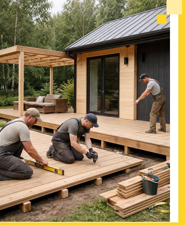 Строительство бань с террасой и бассейном под ключ в Батайске