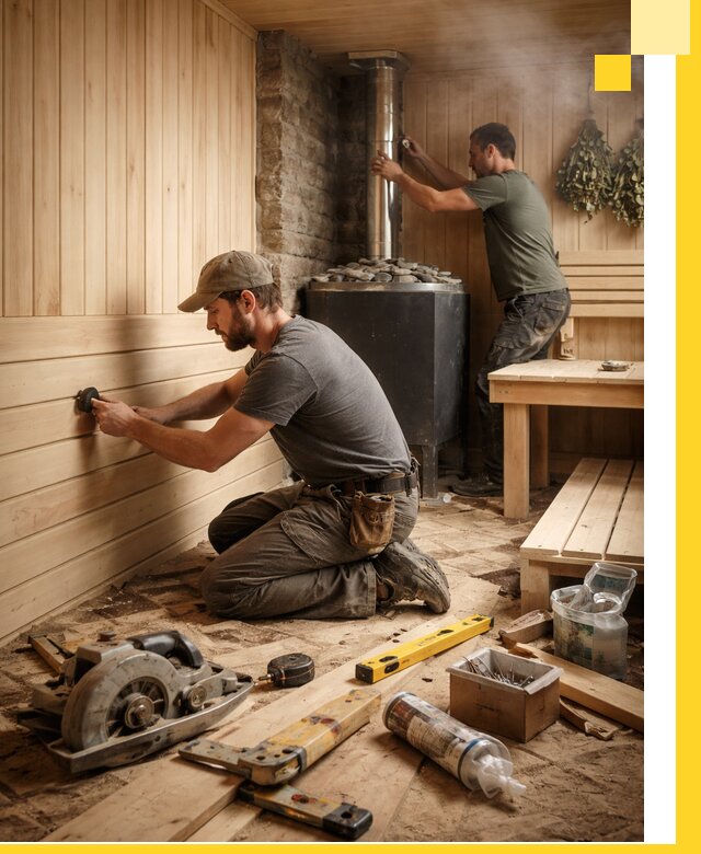 Полное строительство и оснащение парных под ключ в Батайске