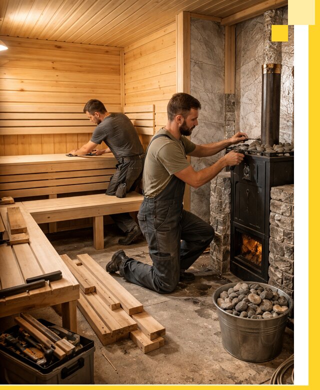 Дизайн и строительство интерьеров бань под ключ в Батайске