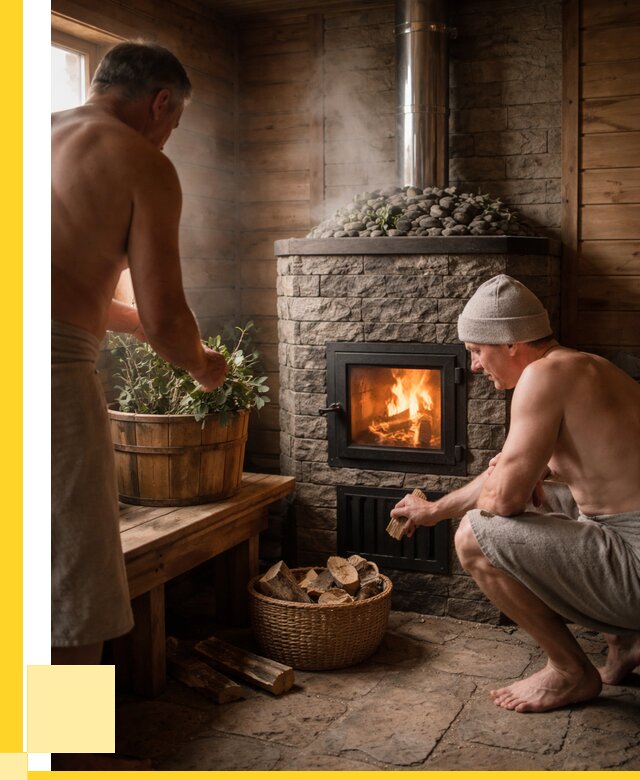 Банные печи под ключ в Батайске от 45545 р. | ЭриданБтс кирпичная