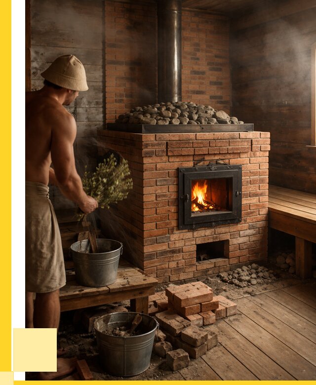 Кирпичные банные печи в Батайске от 91089 р. | ЭриданБтс