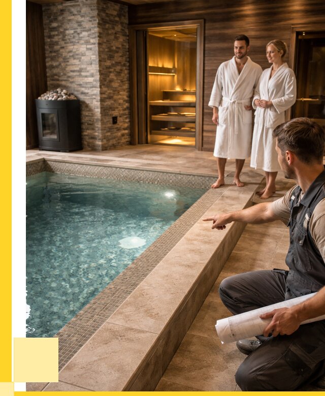 Проект бани с бассейном под ключ в Батайске от 65787 р. | ЭриданБтс