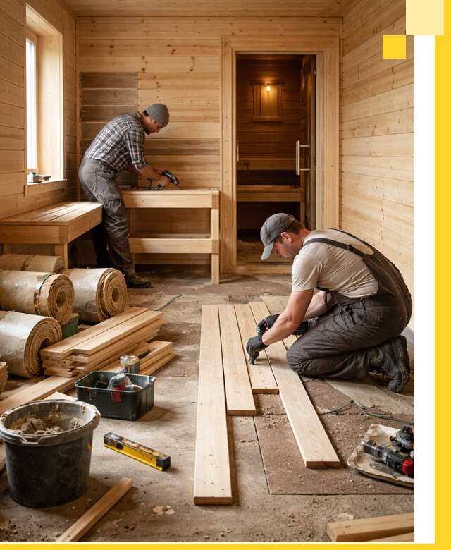 Индивидуальный проект бани с комнатой отдыха под ключ в Батайске