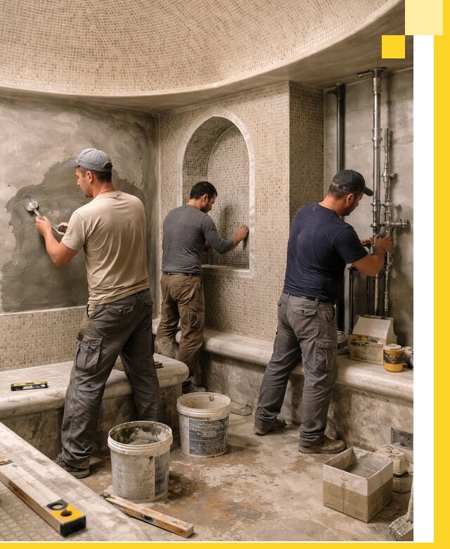 Профессиональный монтаж хамамов под ключ в Батайске с гарантией