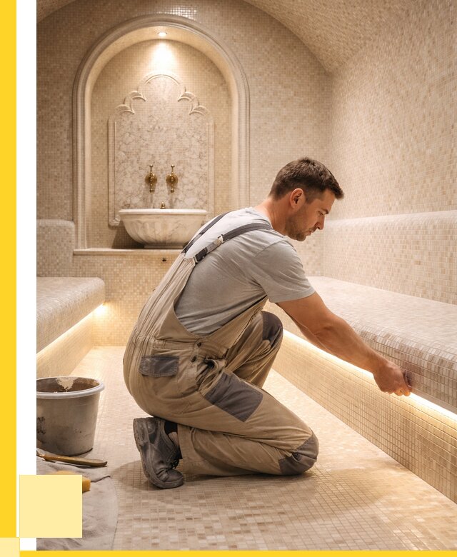 Отделка хамамов под ключ в Батайске от 5567 р. | ЭриданБтс