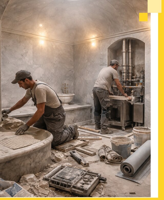 Строительство турецких бань хаммам под ключ в Батайске