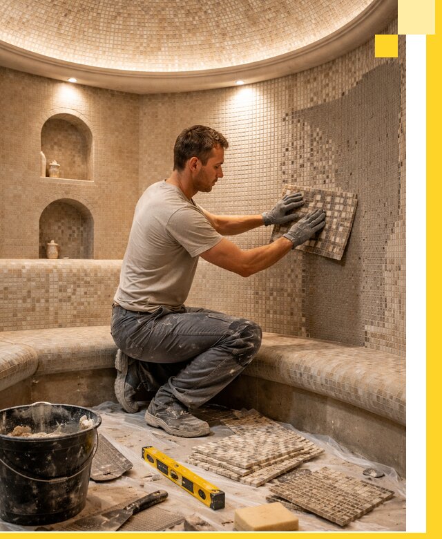 Устройство и монтаж домашнего хамама под ключ в Батайске