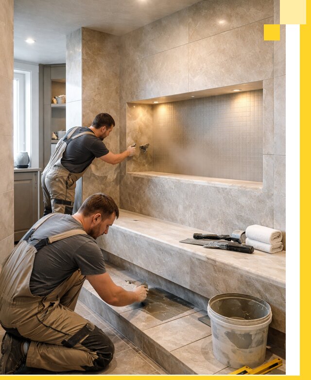 Профессиональное строительство хамама в квартире в Батайске