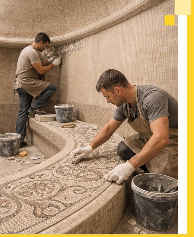 Плитка для хамама в Батайске, укладка, подбор и поставка