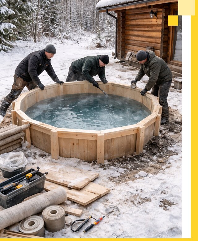 Изготовление и установка ледяных купелей под ключ в Батайске