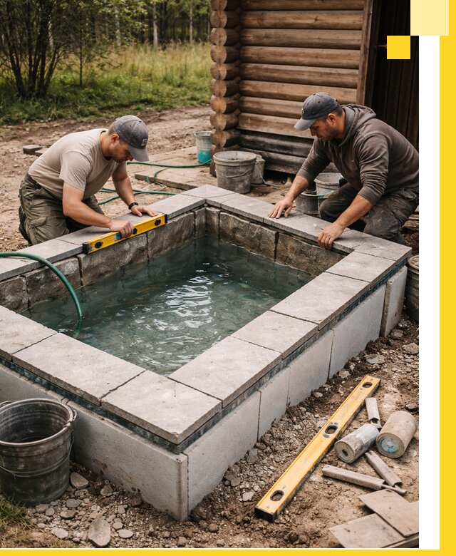 Изготовление и установка холодных купелей под ключ в Батайске